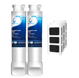 Frigidaire EPTWFU01 Water Filter with Air Filter Frigidaire Refrigerator by GlacialPure 2Pack