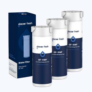 Glacier Fresh Compatible with GE XWF Refrigerator Water Filter, 3-Pack