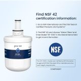 Glacier Fresh Replacement for DA29-00003G, HAFCU1 Refrigerator Water Filter