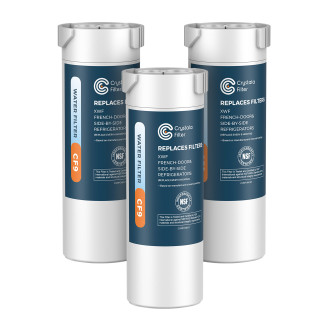 Crystala Filters XWF Water Filter, Compatible with GE XWF Refrigerator Water Filter