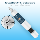 Crystala Filters Replacement for GE® RPWFE, RPWF (with CHIP) Refrigerator Water Filter