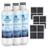  Refrigerator Air Filter Replacement for LG LT120F and Water Filter LT1000PC Replacement for Refrigerator, Compatible with Kenmore Elite 469918