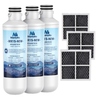  Refrigerator Air Filter Replacement for LG LT120F and Water Filter LT1000PC Replacement for Refrigerator, Compatible with Kenmore Elite 469918