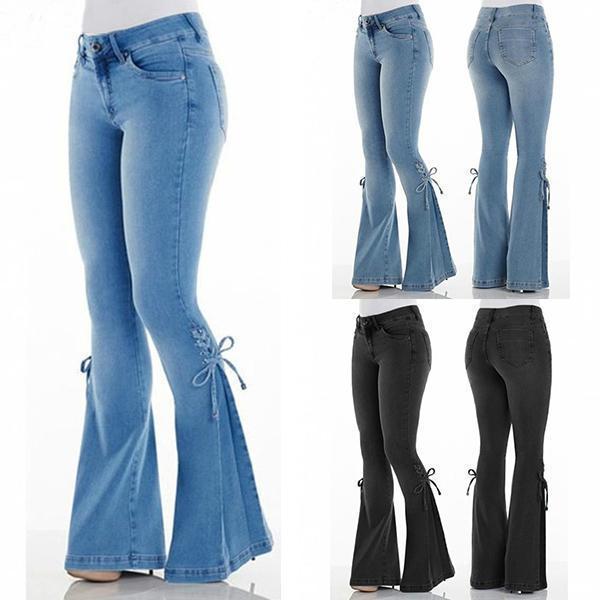vintage 70's hip hugger bell bottom jeans
