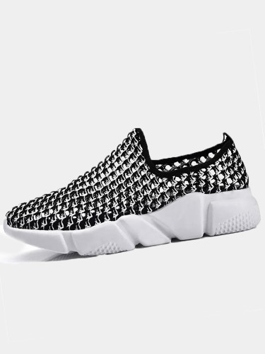 OneBling Non-slip Breathable Mesh Flat Platform Shoes Woman Summer Plus Size Women Sneakers Slip On Casual Walking Ladies Shoes