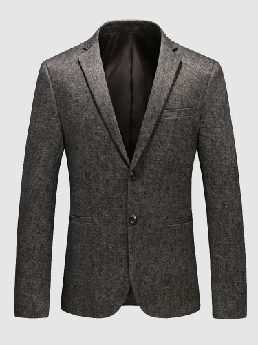 Men's Two Button Blazer Jacquard Suit Jackett