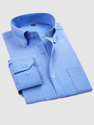 Solid Color Business Men Shirt