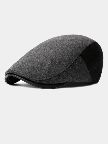 Men's Wool Flat Ivy Gatsby Newsboy Driving Hat Cap