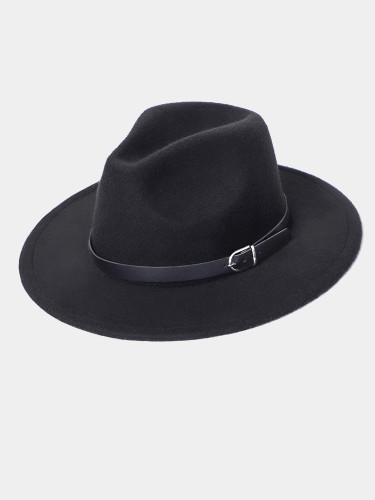 Unisex Belt Buckle Fedora Hat For Men / Women