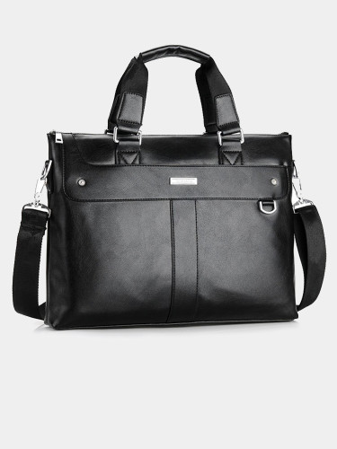 Business Men's Handle Leather Briefcase Laptop Bag