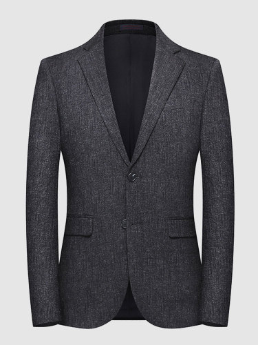 Men's Suit Jacket Texture Knit Blazer