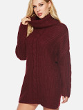 OneBling Roll Neck Chunky Knit Jumper with Shoulder Detail