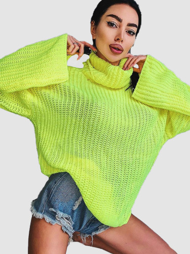 OneBling Backless Women Turtleneck Sweater 2019 Autumn Winter Knitted Long Sleeve Pullover Ladies Loose Casual Jumper