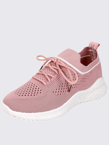 OneBling Platform Knitted Slip On Trainers Women