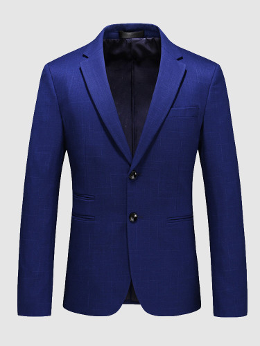 Men's Slim Fit Blazer Suit Jacket In Royal Blue