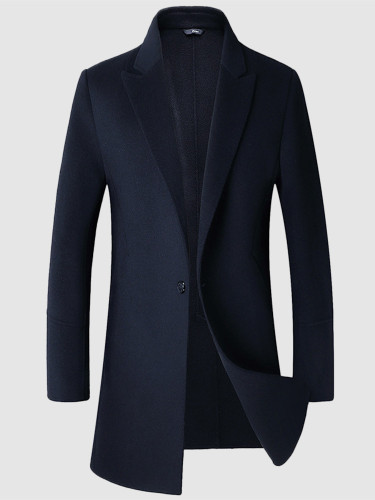 Men's Double-Sided Wool Trench Coat