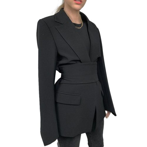 Open Stitch Office Lady Blazer