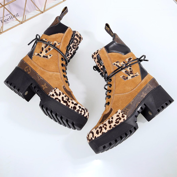 Louis Vuitton Women Shoes Boots LAUREATE PLATFORM DESERT BOOT Luxury Brand 1A5NOD