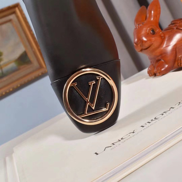 Louis Vuitton Women Shoes Boots Fashion Ankle Boots Luxury Brand Leather Design with Original Box