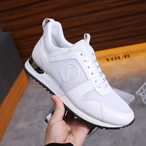 Louis Vuitton Women Shoes Sneakers Luxury Brand Lace-Up Run Away Sneaker with Original Box