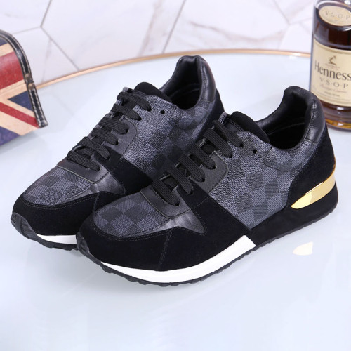 Louis Vuitton Women Shoes Sneakers Luxury Brand Lace-Up Run Away Sneaker with Original Box