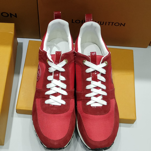 Louis Vuitton Women Shoes Sneakers Luxury Brand Lace-Up Run Away Sneaker with Original Box