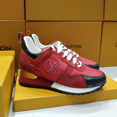 Louis Vuitton Women Shoes Sneakers Luxury Brand Lace-Up Run Away Sneaker with Original Box