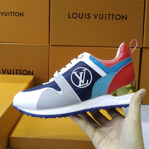 Louis Vuitton Women Shoes Sneakers Luxury Brand Lace-Up Run Away Sneaker with Original Box