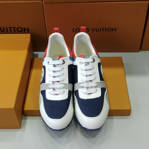 Louis Vuitton Women Shoes Sneakers Luxury Brand Lace-Up Run Away Sneaker with Original Box