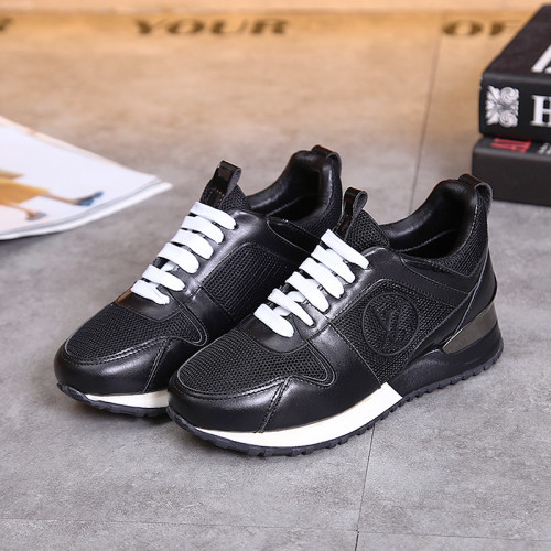 Louis Vuitton Women Shoes Sneakers Luxury Brand Lace-Up Run Away Sneaker with Original Box