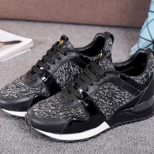 Louis Vuitton Women Shoes Sneakers Luxury Brand Lace-Up Run Away Sneaker with Original Box