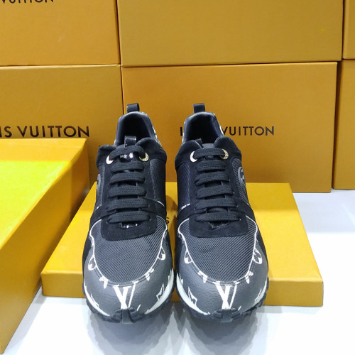 Louis Vuitton Women Shoes Sneakers Luxury Brand Lace-Up Run Away Sneaker with Original Box