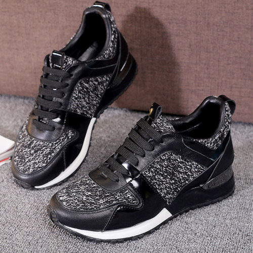 Louis Vuitton Women Shoes Sneakers Luxury Brand Lace-Up Run Away Sneaker with Original Box