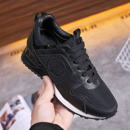 Louis Vuitton Women Shoes Sneakers Luxury Brand Lace-Up Run Away Sneaker with Original Box