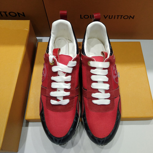 Louis Vuitton Women Shoes Sneakers Luxury Brand Lace-Up Run Away Sneaker with Original Box