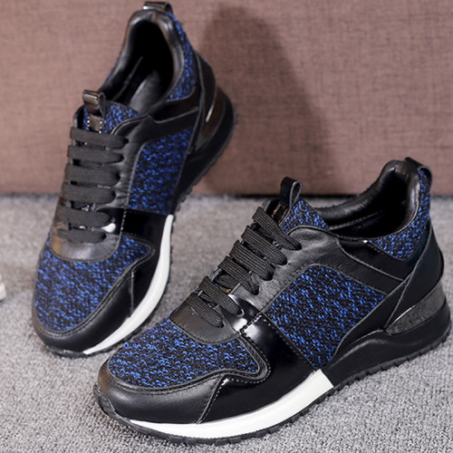 Louis Vuitton Women Shoes Sneakers Luxury Brand Lace-Up Run Away Sneaker with Original Box