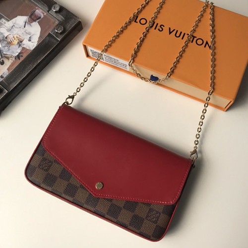 Louis Vuitton Womens Bags Messenger Crossbody Design Clutch Wallets Luxury Brand with Original Box
