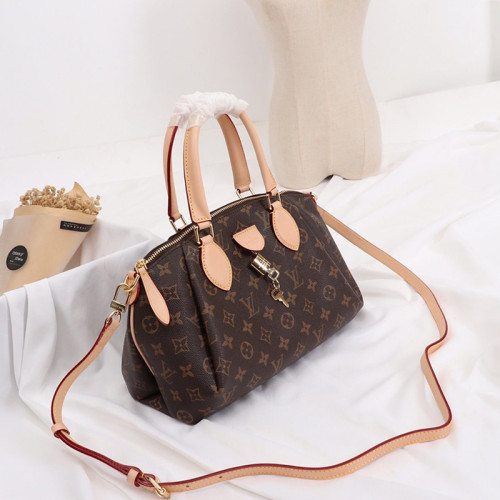 Louis Vuitton Womens Bags Handbags Luxury Brand Beige Monogram RIVOLI PM Shoulder Bags M44543