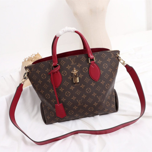 Louis Vuitton Womens BagLouis Vuitton Womens Bags Handbags Luxury Brand FLOWER ZIPPED TOTE MM Monogram Handbags for Women