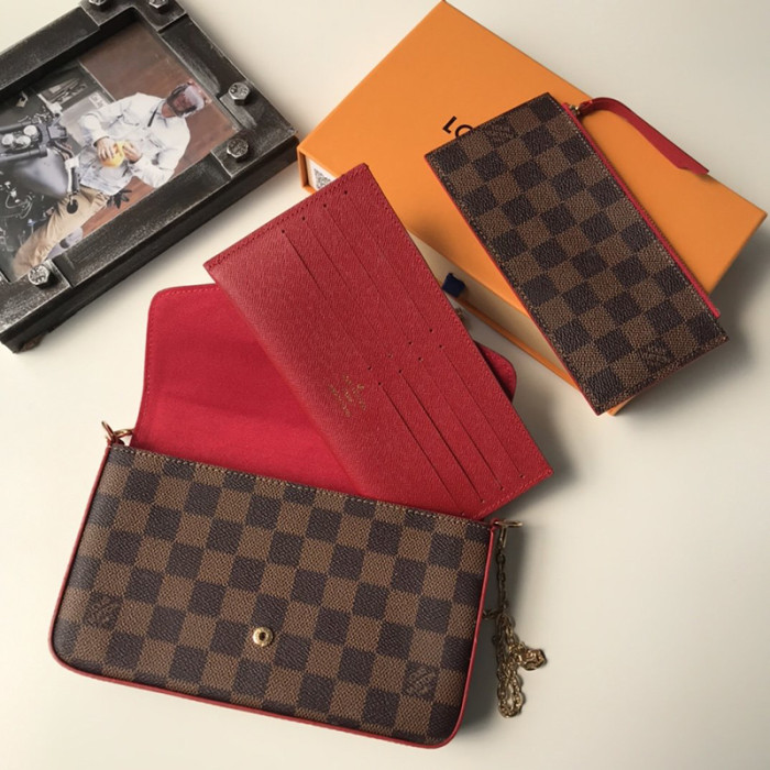 Louis Vuitton Womens Bags Messenger Crossbody Design Clutch Wallets Luxury Brand with Original Box