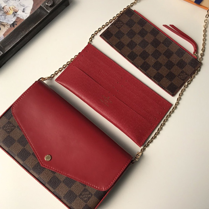 Louis Vuitton Womens Bags Messenger Crossbody Design Clutch Wallets Luxury Brand with Original Box