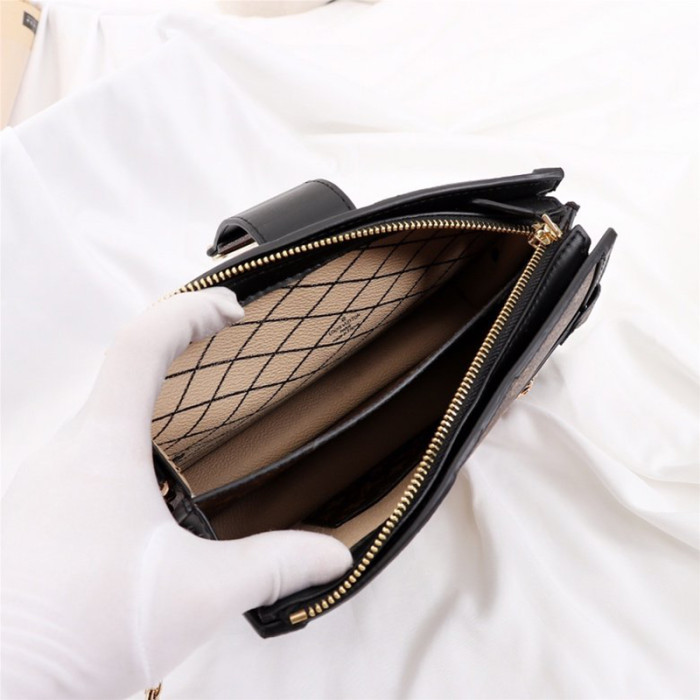 Louis Vuitton Womens Bags Messenger Shoulders Bags Luxury Brand TRUNK CLUTCH Monogram and Monogram Reverse coated canvas Women Bags M43596