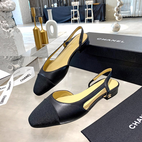 Chanel Womens Shoes Slingbacks Luxury Brand Wedding Casual Shoes for Women with Original Box