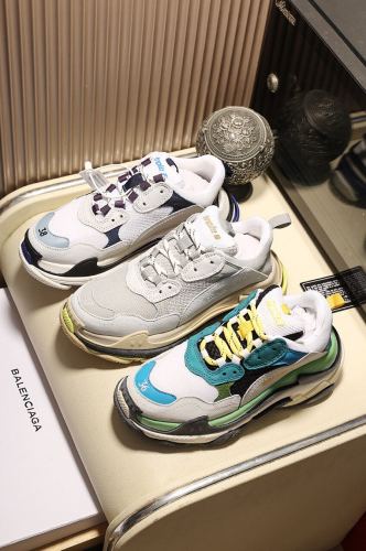Balenciaga Mens Shoes Breathable Design Sneakers Luxury Brand Triple S Sneaker