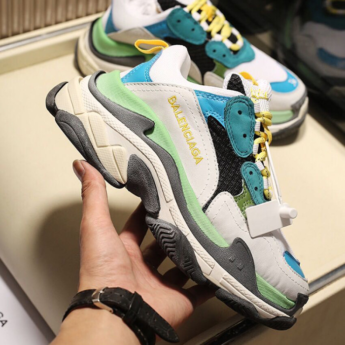 Balenciaga Mens Shoes Breathable Design Sneakers Luxury Brand Triple S Sneaker