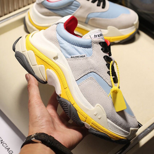 Balenciaga Mens Shoes Breathable Design Sneakers Luxury Brand Triple S Sneaker