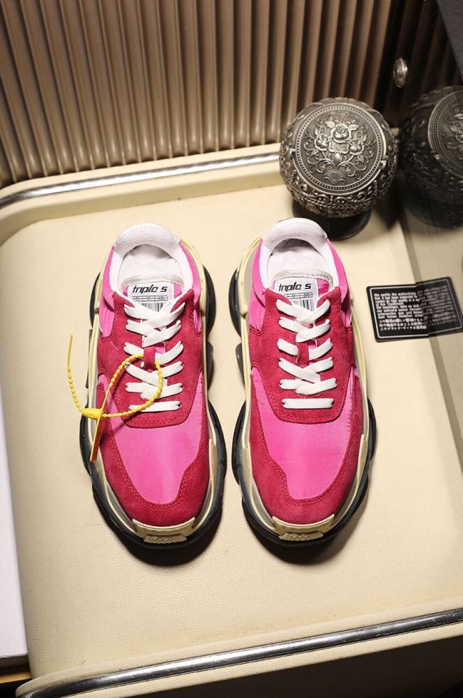 Balenciaga Mens Shoes Breathable Design Sneakers Luxury Brand Triple S Sneaker