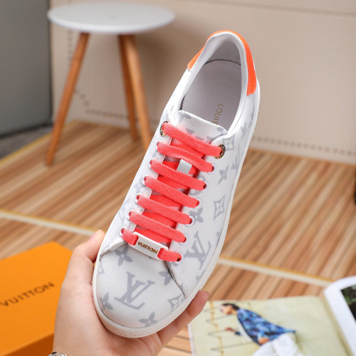 Louis Vuitton Women Shoes Luxury Sneakers Luxury Brand Lace-Up Design FRONTROW SNEAKER Technical fabric and calf leather with Original Box