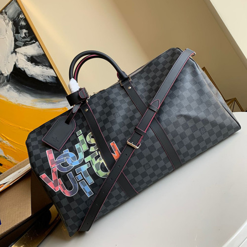 Louis Vuitton Womens and Mens Unisex Bags Luxury Brand LV Keepall 50 Bandoulière N40262