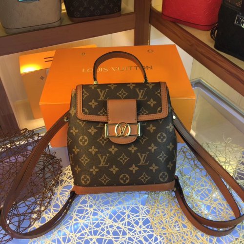 Louis Vuitton Womens Bags Backpacks Luxury Brand Fashion Type Dauphine Backpack PM